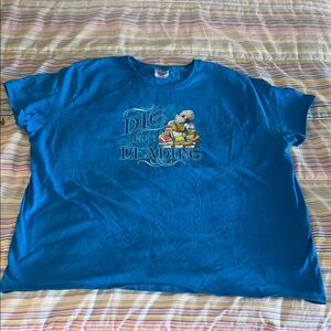 Port and Company “Dig Into Reading” Squirrel Vibrant Blue T-Shirt 3X